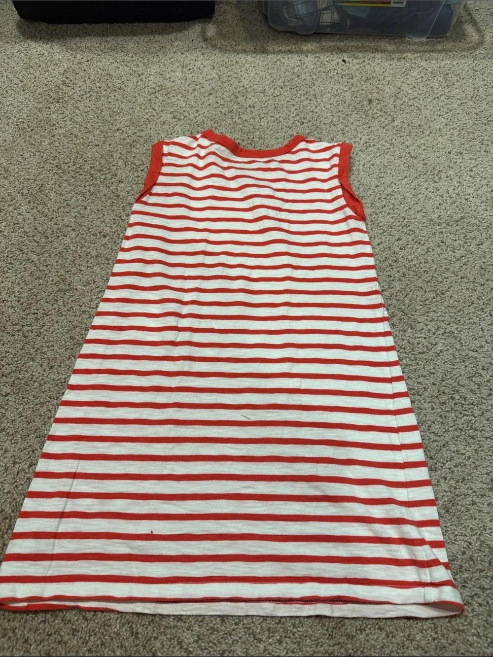 GAP Red & White Striped Sleeveless Dress with Sequin Stars